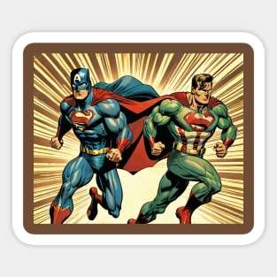 American Super Hero Sticker